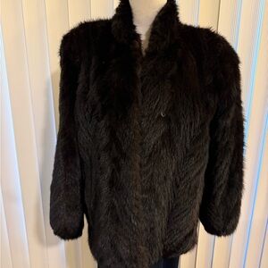 Elegant BlackMink Fur Jacket